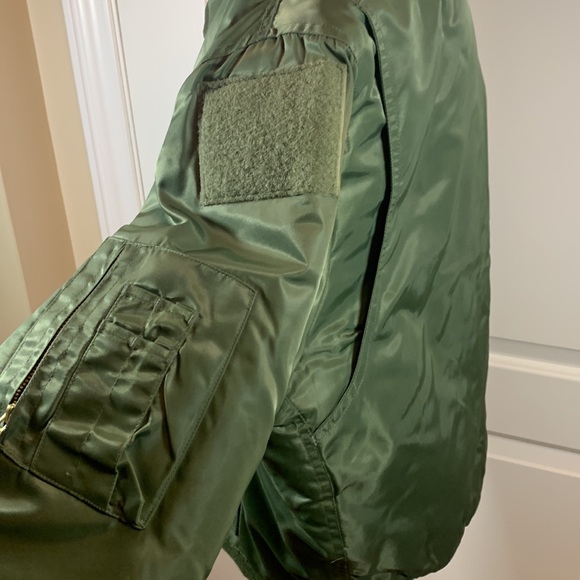 NWOT ultra force puffer bomber jacket military green - Picture 7 of 15